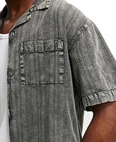 Cotton On Men's Washed Box Fit Short Sleeve Shirt