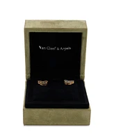 Pre-Owned Van Cleef & Arpels Sweet Alhambra Butterfly Stud Earrings 18K Gold and Mother of Pearl
