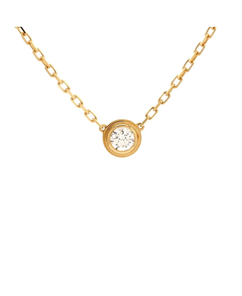 Pre-Owned Cartier D'Amour Pendant Necklace 18K Gold Diamond