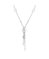 Pre-Owned Bvlgari B.Zero1 3 Charm Necklace 18K White Gold with Diamonds