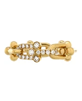 Pre-Owned Tiffany & Co. Small HardWear Link Ring 18K Gold with Diamonds