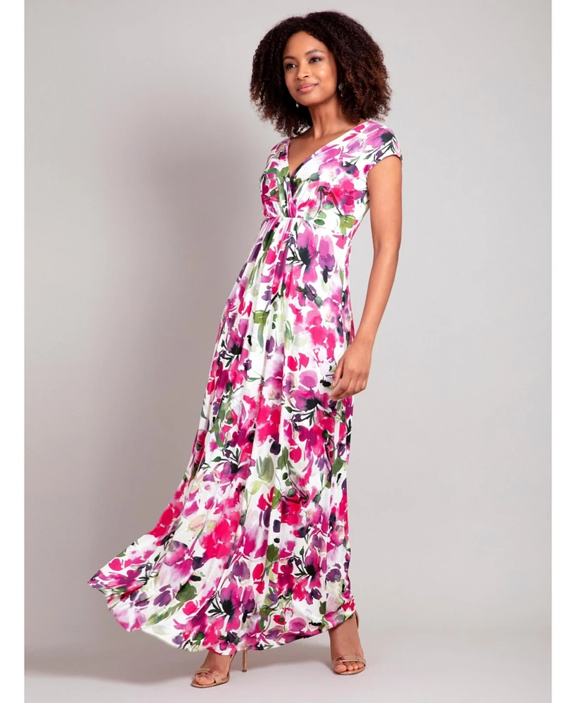 Alie Street London Petite Sophia V-Neck Maxi Dress
