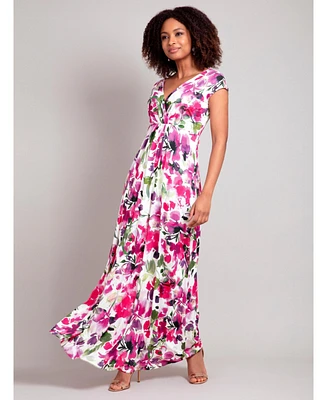 Alie Street London Petite Sophia V-Neck Maxi Dress