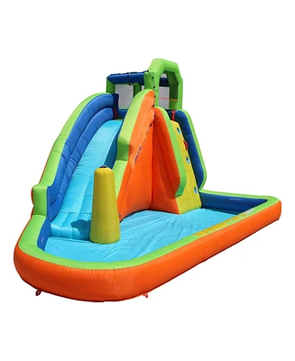 Banzai Gushing Geyser Water-Spraying Inflatable Pool Water Park Set, Multicolor