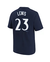 Nike Big Boys and Girls Royce Lewis Navy Minnesota Twins Fuse City Connect Name Number T-Shirt