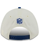 New Era Men's Cream/Royal New York Giants 2025 Nfl Draft 9FORTY A-Frame M-Crown Adjustable Hat