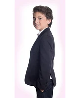 Elie Balleh Toddler Black Slim Fit Knit Jersey Blazer