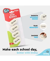 Erasers Pencil Big Oval, Erasers School Supplies for Kids and Artists, Hi Polymer Large White Soft Eraser, Rubber and Non – Abrasive Eraser, Be