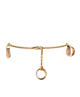 Pre-Owned Cartier Trinity Charm Chain Bracelet 18K Tricolor Gold