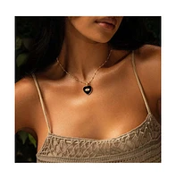 Grounded In Love Black Onyx Heart Pendant Necklace