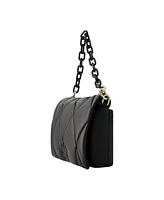 Jason Wu Quilted Chain Shoulder Bag with Jw Logo