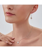 Spero London Bead Sphere Chained Drop Sterling Silver Earring