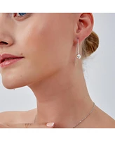 Spero London Bead Sphere Chained Drop Sterling Silver Earring