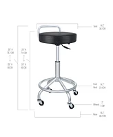Seville Classics Cushioned Pneumatic Adjustable Work Stool