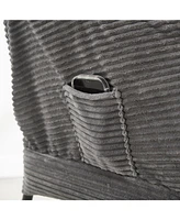 Lazy Chair with Ottoman - Grey
