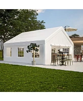 20x20FT Party Tent Heavy Duty, Large Wedding Event Shelters with 2 Storage Bags & Removable Sidewalls, Outdoor Canopy Gazebo Commercial Tents for Part