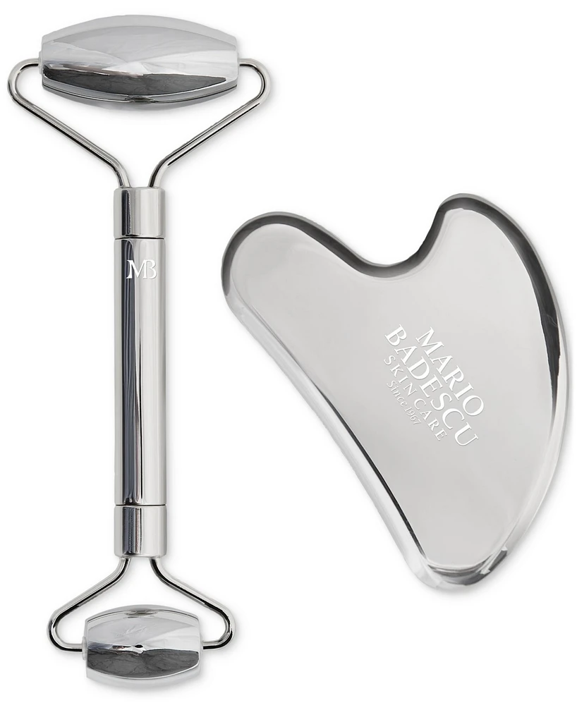 Mario Badescu 2-Pc. Stainless Steel Facial Roller & Gua Sha Set