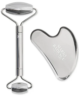 Mario Badescu 2-Pc. Stainless Steel Facial Roller & Gua Sha Set