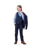 Stacy Adams Big Boys Navy 5 Pc Suits