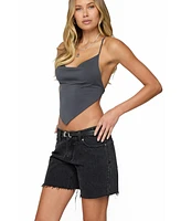Edikted Women's Tilla Backless Cowl Neck Top