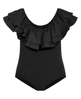 City Chic Plus Frill Shoulder Bodysuit