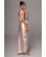 Jluxlabel Women's Anastacia Drape Maxi Dress
