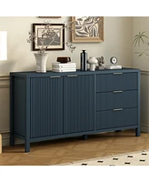 Minimalist Wave Sideboard - Entryway/Living Room Storage