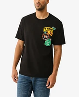 True Religion Men's Short Sleeve Freeway Patch T-Shirt