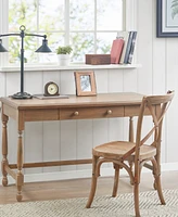 Martha Stewart Collection 48" Solid Wood Tabitha Desk with 1 Drawer and Turned Legs