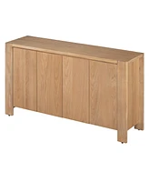 Retro Wood Sideboard Buffet Cabinet