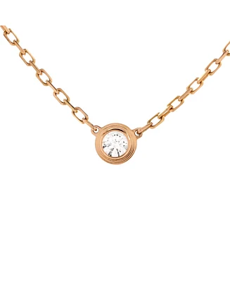 Pre-Owned Cartier Cartier D'Amour Pendant Necklace 18K Rose Gold with Diamond
