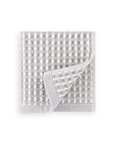 Dkny Pure Yarn Dyed Waffle Unbleached Cotton Washcloth Set, 13" x