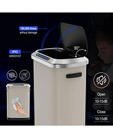 50L Smart automatic Trash Cans - Full Intelligent Sensor - Light Grey