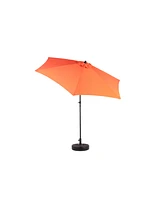 9FT Outdoor Patio Umbrella - Tilt & Crank - Orange