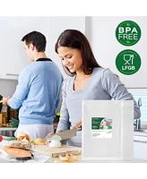 Bonsenkitchen Precut Vacuum Sealer Bags 200 Quart 8" x 12", Bpa Free, Commercial Grade Textured Food Vacuum Sealer Bag, Thick Embossed Bags