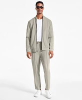Alfani Men's Alfatech Regular-Fit Compact Textured Ponte-Knit Jacket, Exclusively at Macy's