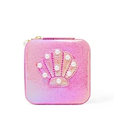 Zomi Gems Girls Mermaid Seashell Pearl Jewelry Box, Hot Pink