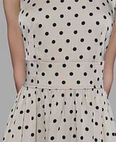 Karl Lagerfeld Paris Women's Hammered Satin Midi Dress