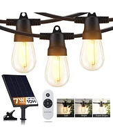 Brightech 104' Ambience Pro Solar 7W Outdoor Led Waterproof String Lights with Remote Control