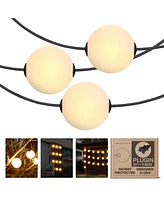 Brightech Ambience 30' Led Outdoor Orb String Lights with G100 Bulbs