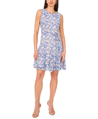 Vince Camuto Women's Printed Fit & Flare Dress
