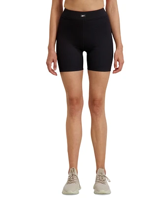 Reebok Women's Ribbed Solid-Color 6" Bike Shorts
