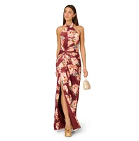 Adrianna Women's Sleeveless Halter A-Line Dress