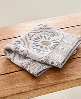 John Robshaw Rangila Cotton Washcloth, 12" x 12"
