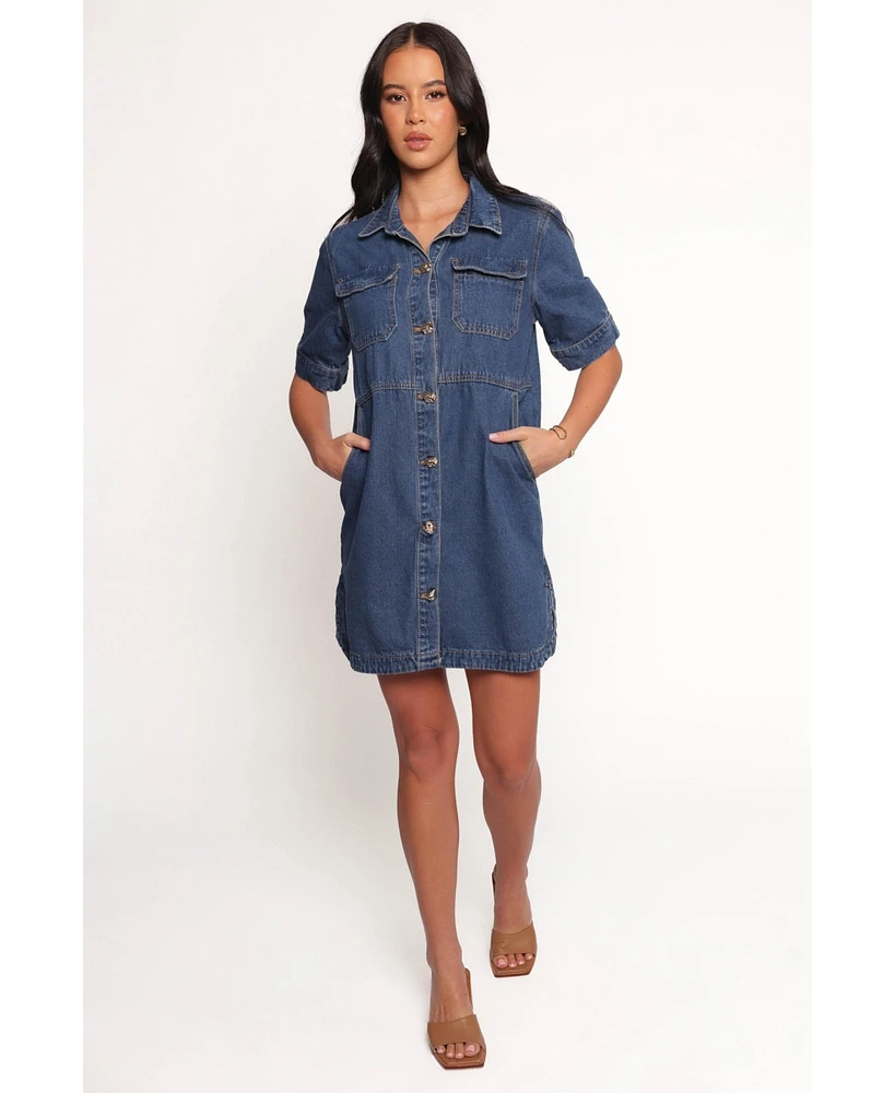 Petal and Pup Women's Fleming Shirt Mini Dress