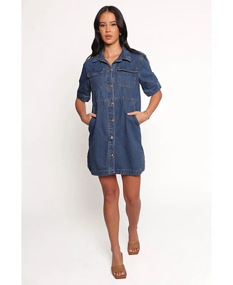 Petal and Pup Women's Fleming Shirt Mini Dress