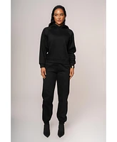 Jluxlabel Women's Grey Logo Pullover Hoodie