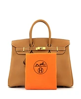 Pre-Owned Hermes Birkin 35 Handbag Brown Ardennes with Gold Hardware