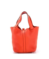 Pre-Owned Hermes Mm Picotin Lock Bag Clemence
