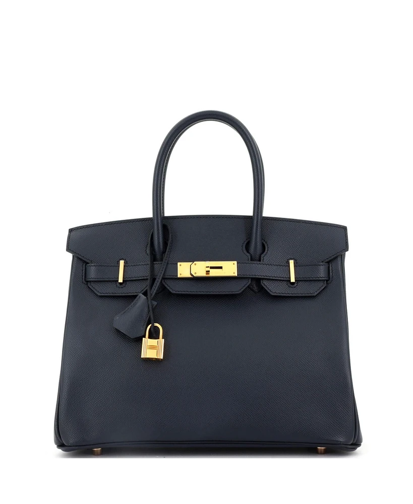 Pre-Owned Hermes Birkin 30 Handbag Epsom with Rose Gold Hardware